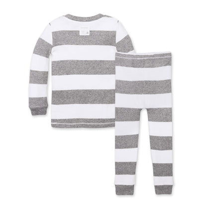 Rugby Stripe Organic Cotton Snug Fit Pajamas