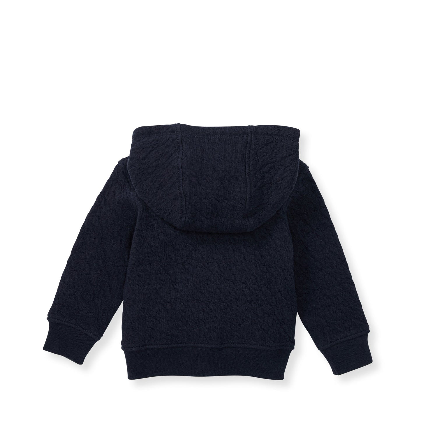 Organic Cotton Quilted Bee Baby Jacket - Midnight