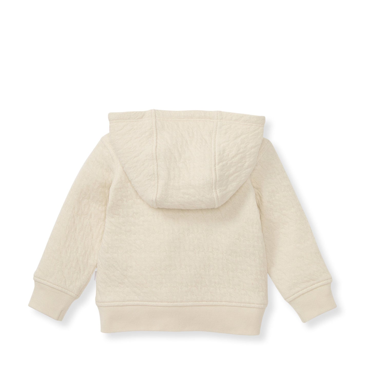 Organic Cotton Quilted Bee Baby Jacket - Oat