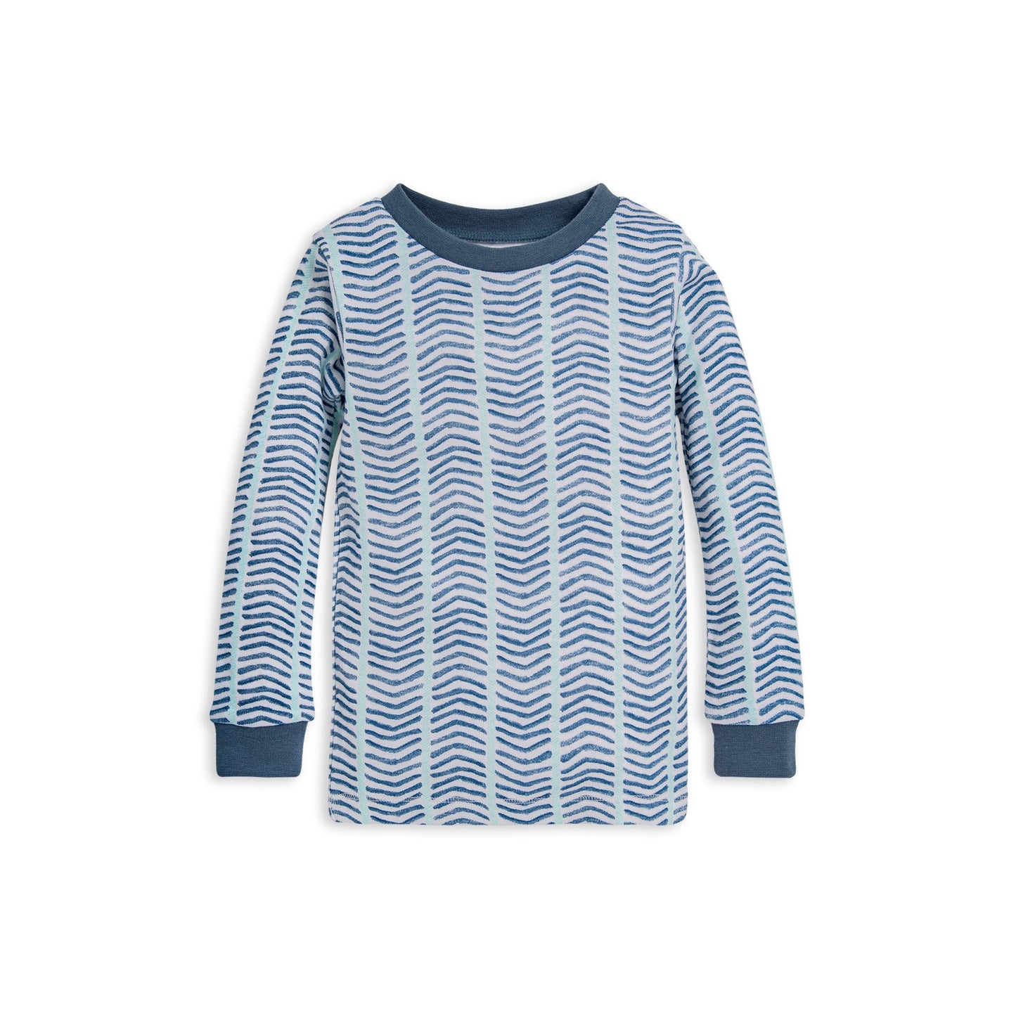 Watercolor Chevron Organic Cotton Snug Fit Pajamas