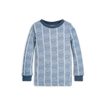 Watercolor Chevron Organic Cotton Snug Fit Pajamas