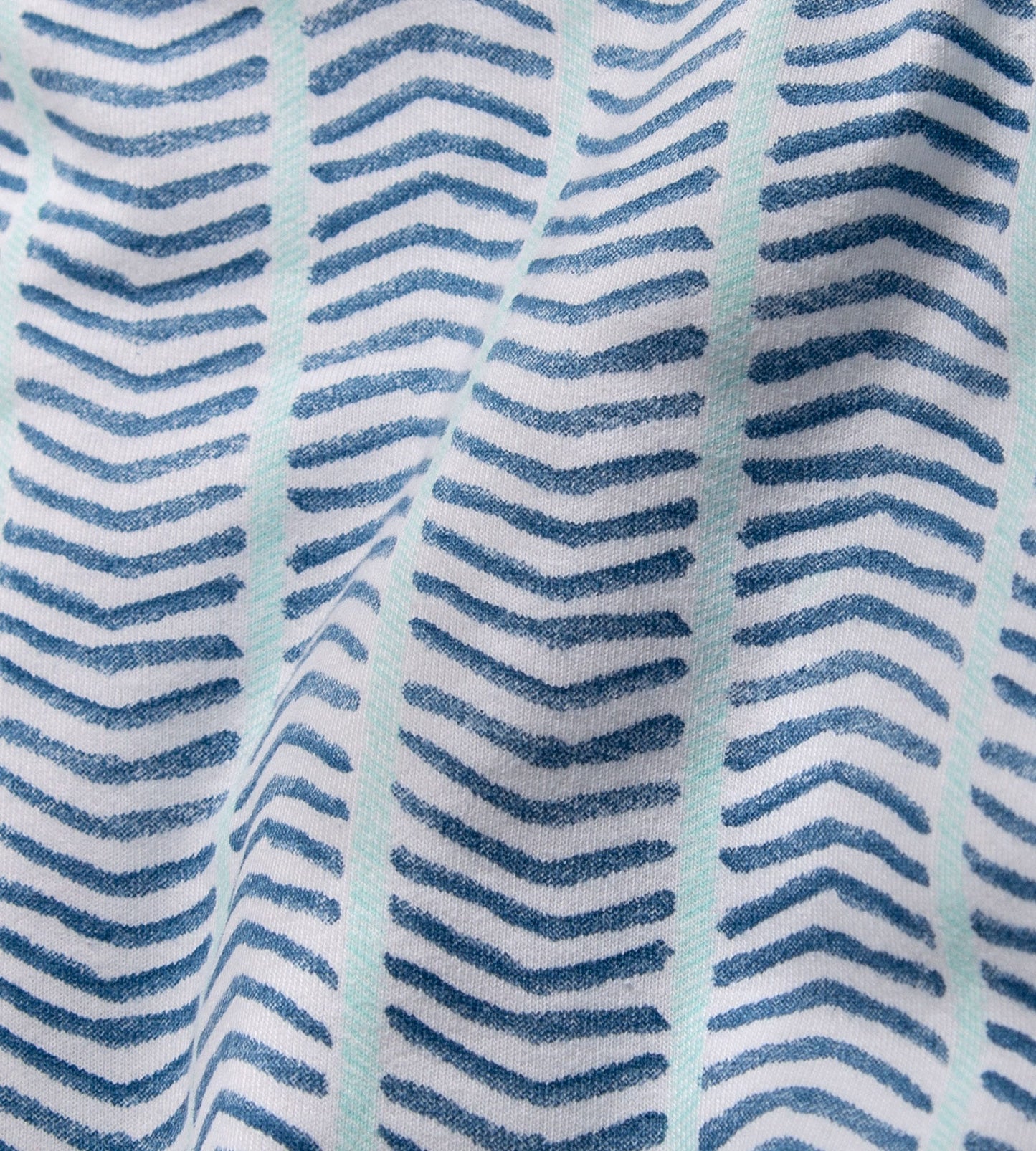 Watercolor Chevron Organic Cotton Snug Fit Pajamas