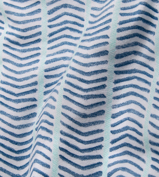 Watercolor Chevron Organic Cotton Snug Fit Pajamas