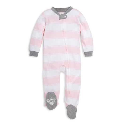 Rugby Stripe Organic Cotton Loose Fit Footed Sleep & Play