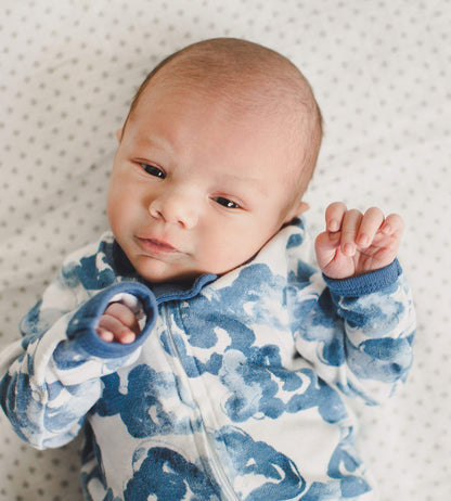 Moonlight Clouds Organic Cotton Footed Sleep & Play