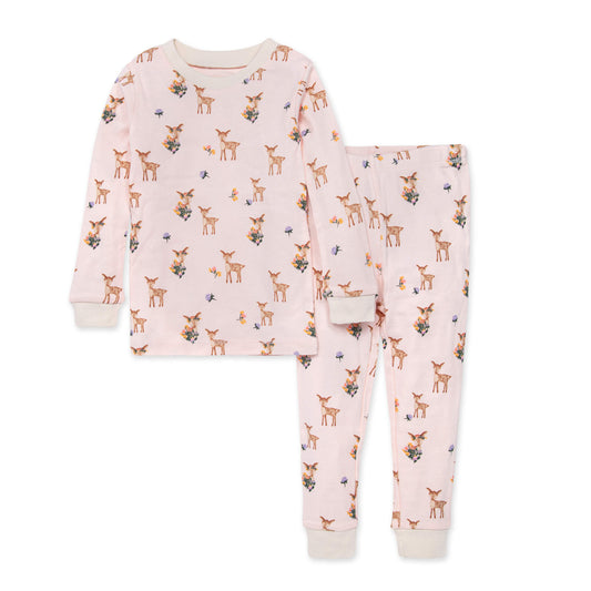 Oh Deer! Snug Fit Organic Cotton Pajamas