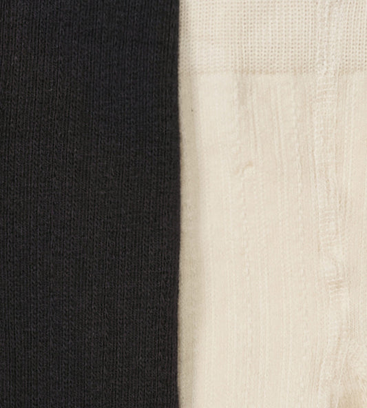 Set of 2 Ribbed Tights