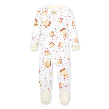 Birthday Cake Organic Cotton One-Piece Sleeper
