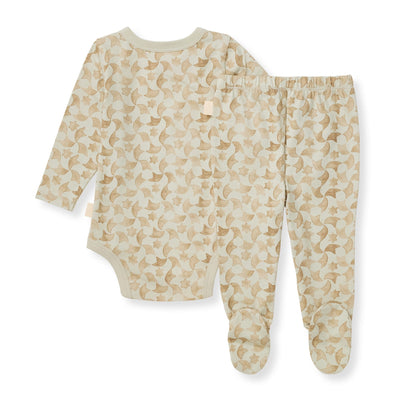 Starry Chalet Bodysuit & Pant Set - Hint of Green