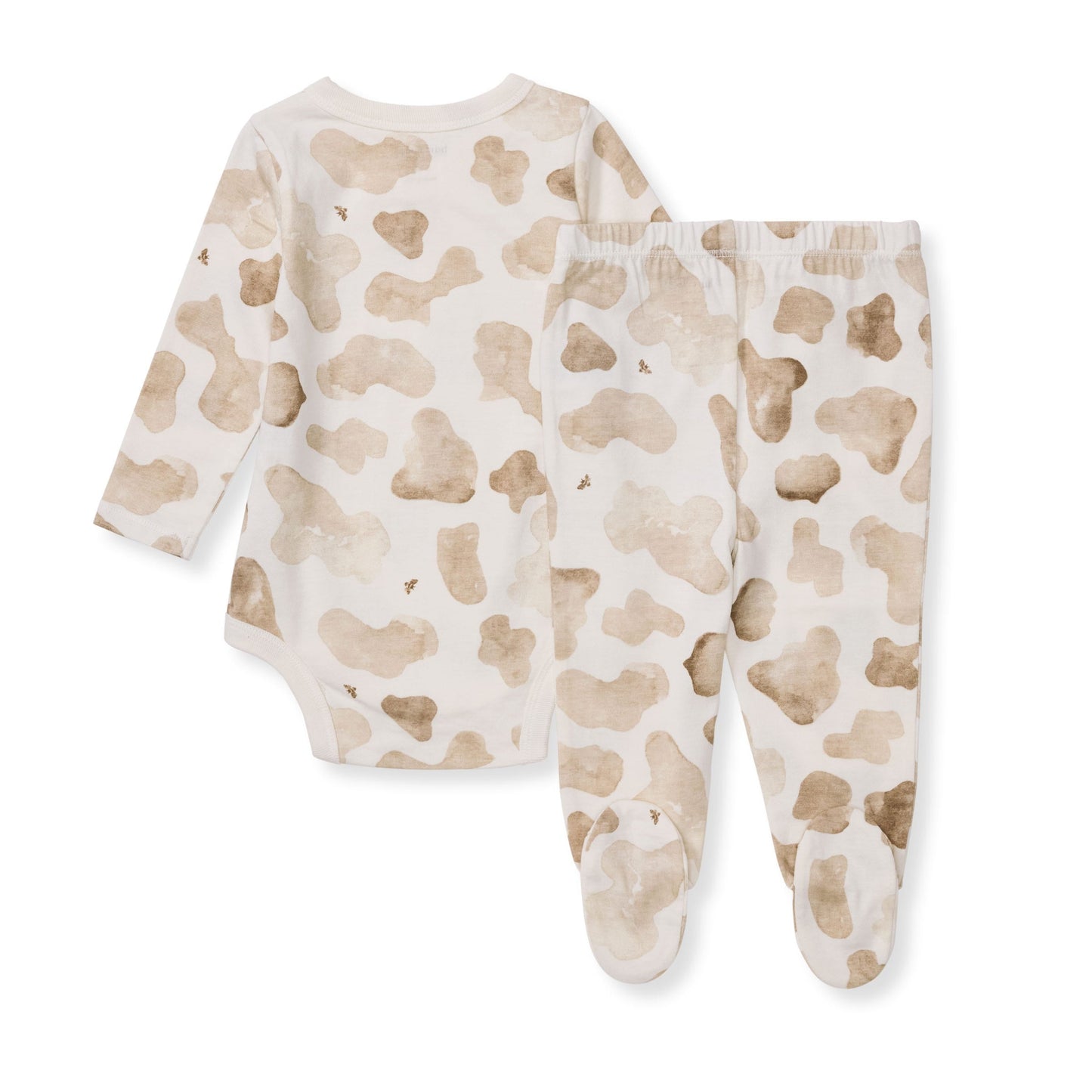 Mooo! Bodysuit & Pant Set - Hummus