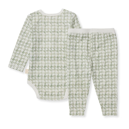 Houndstooth Neutral Bodysuit & Pant Set