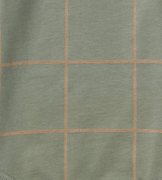 Swiss Check Neutral Bodysuit & Pant Set