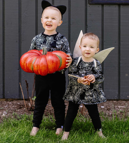 Spiderwebs Organic Girl Shirt and Pants Set