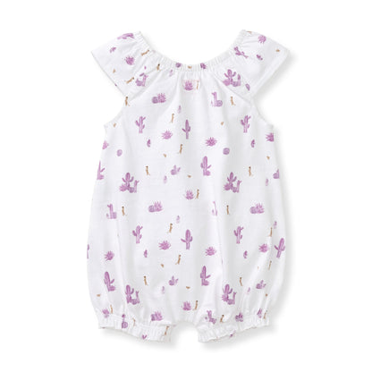 Desert Life Organic Baby Girl Bubble Romper