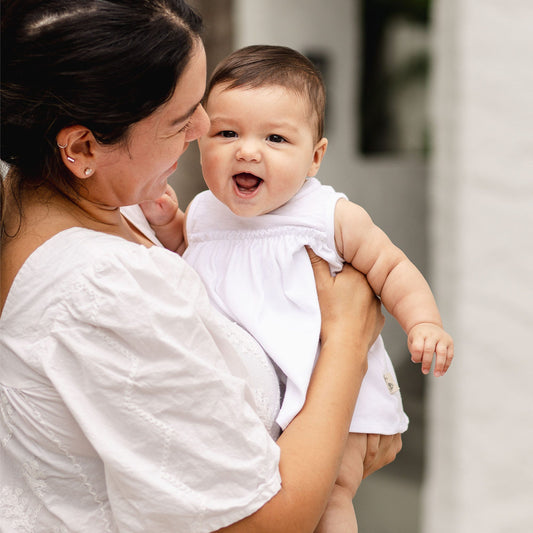 Organic Cotton Baby Girl Bodysuit Dress