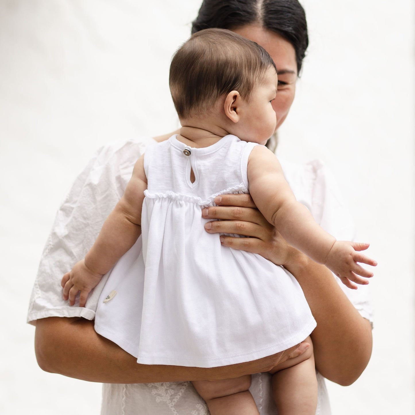 Organic Cotton Baby Girl Bodysuit Dress
