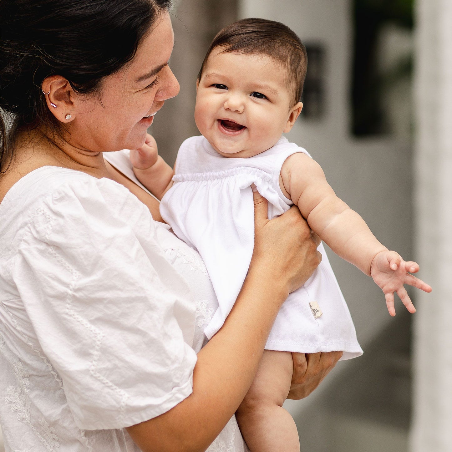 Organic Cotton Baby Girl Bodysuit Dress