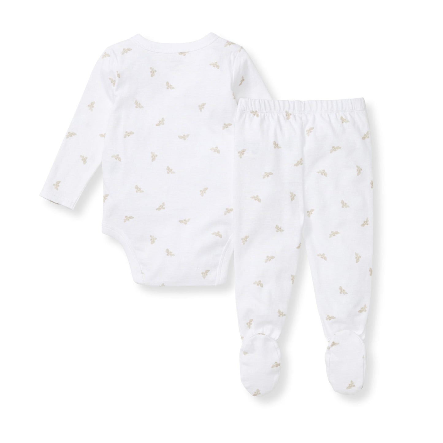 Micro Golden Bee Bodysuit Set - Fossil