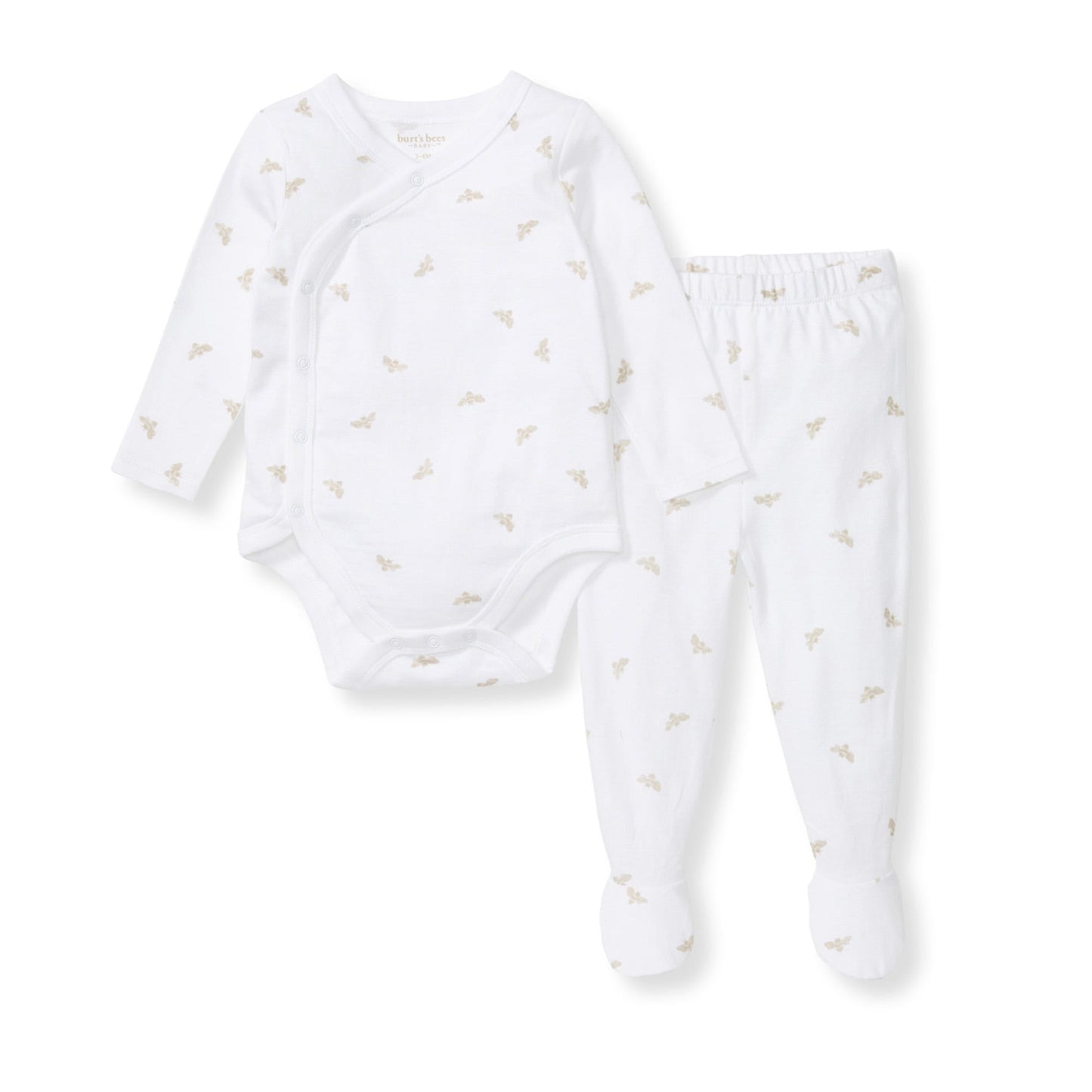 Micro Golden Bee Bodysuit Set - Fossil