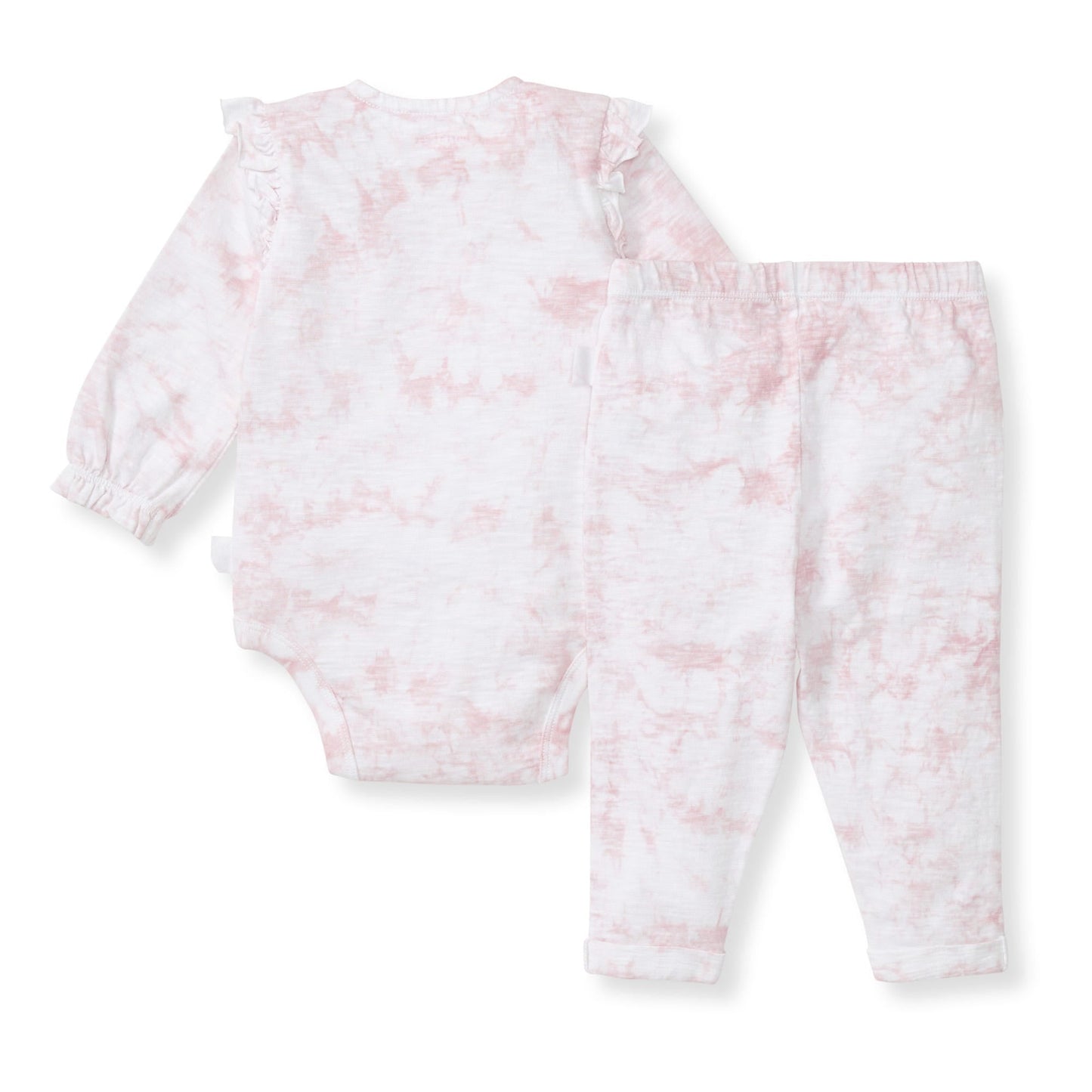 Desert Tie Dye Organic Cotton Girl Bodysuit Set