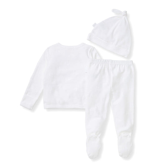 Organic Raised Terry Bee Take Me Home 3 Piece Set - Cloud