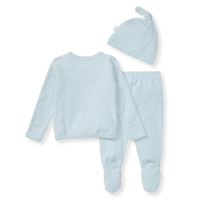 Organic Raised Terry Bee Take Me Home 3 Piece Set - Ocean
