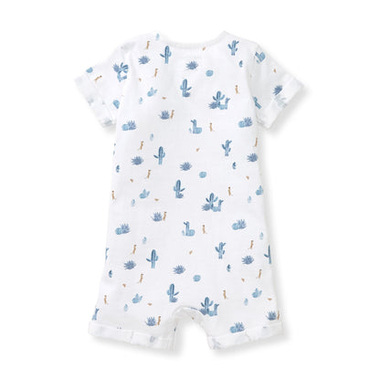 Desert Life Organic Cotton Baby Boy Romper