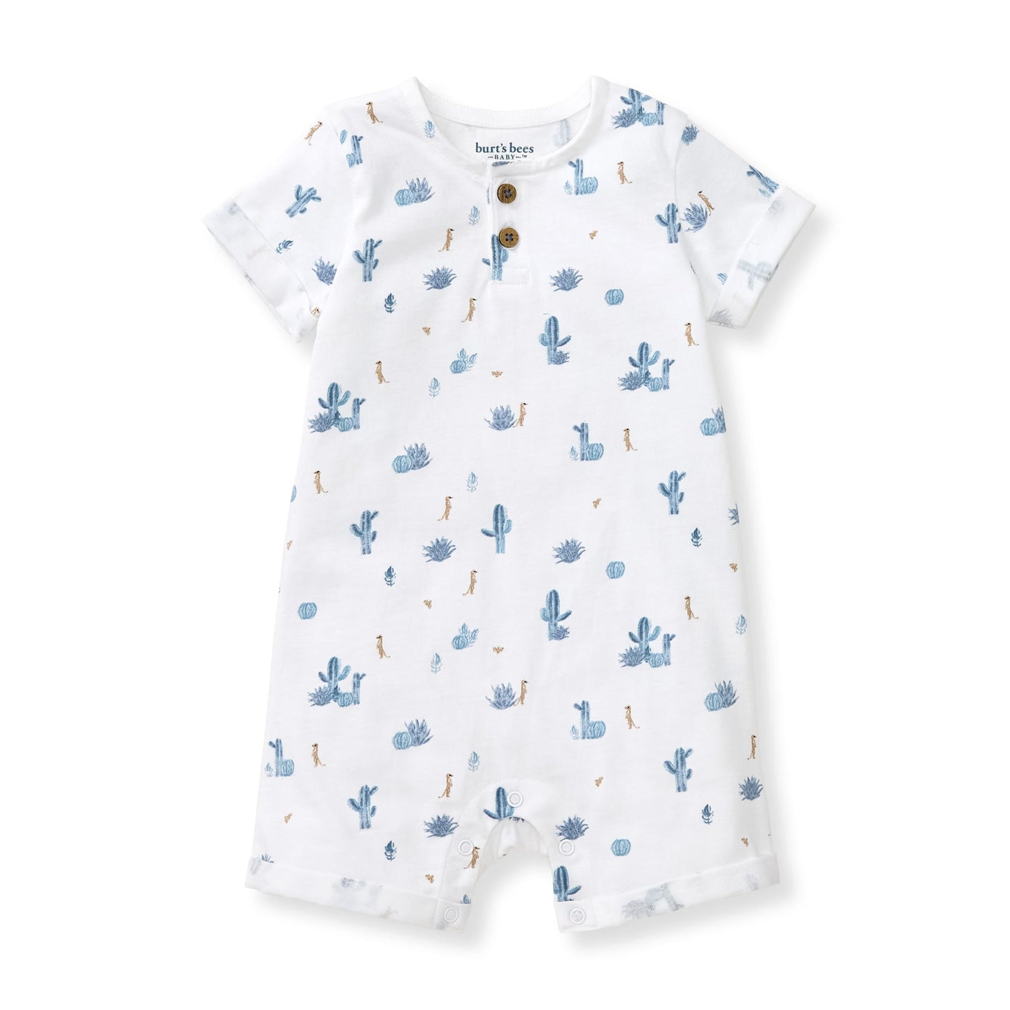 Desert Life Organic Cotton Baby Boy Romper
