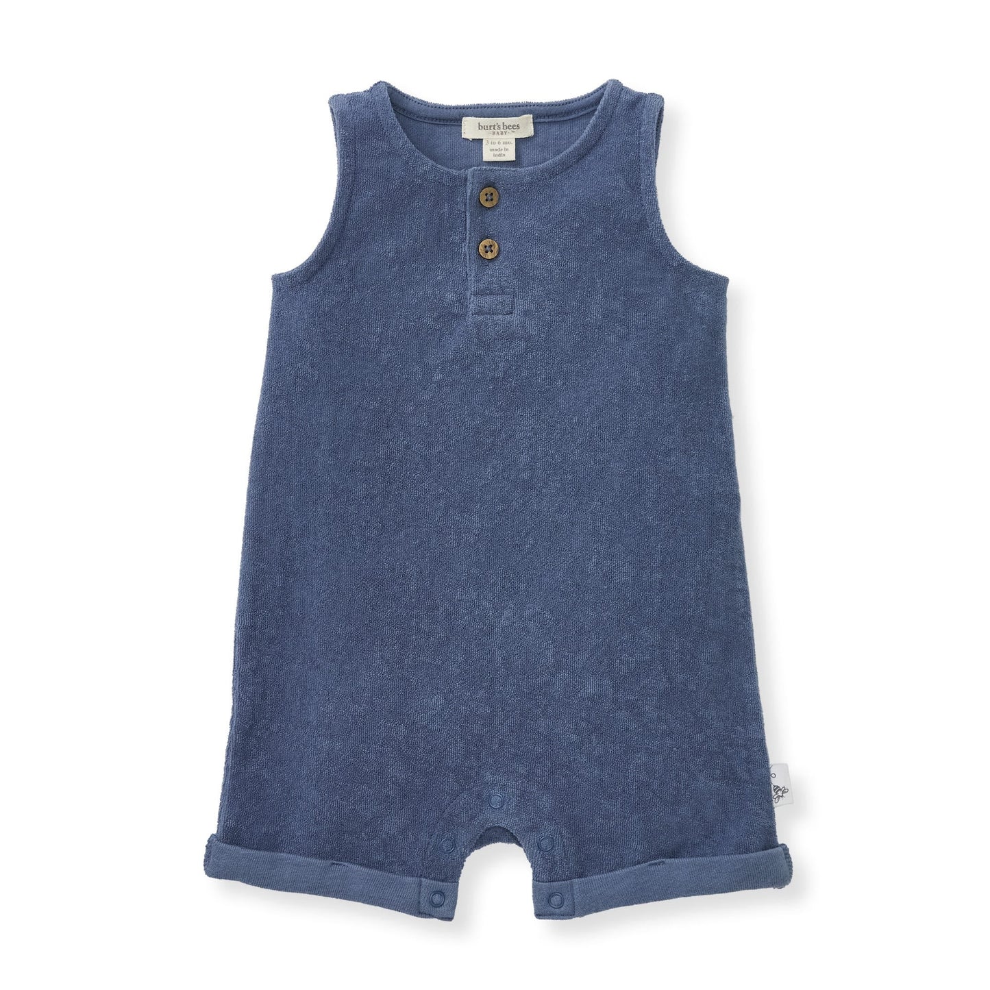 Organic Cotton Terry Romper - Underwater