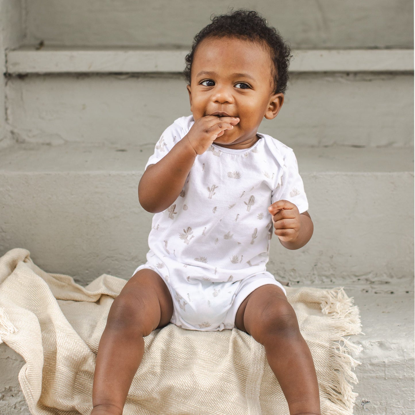 Desert Life Organic Cotton Baby Romper
