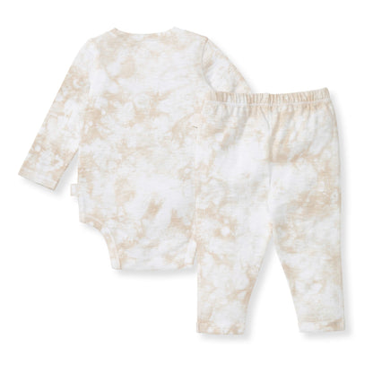 Desert Tie Dye Organic Cotton Neutral Bodysuit Set