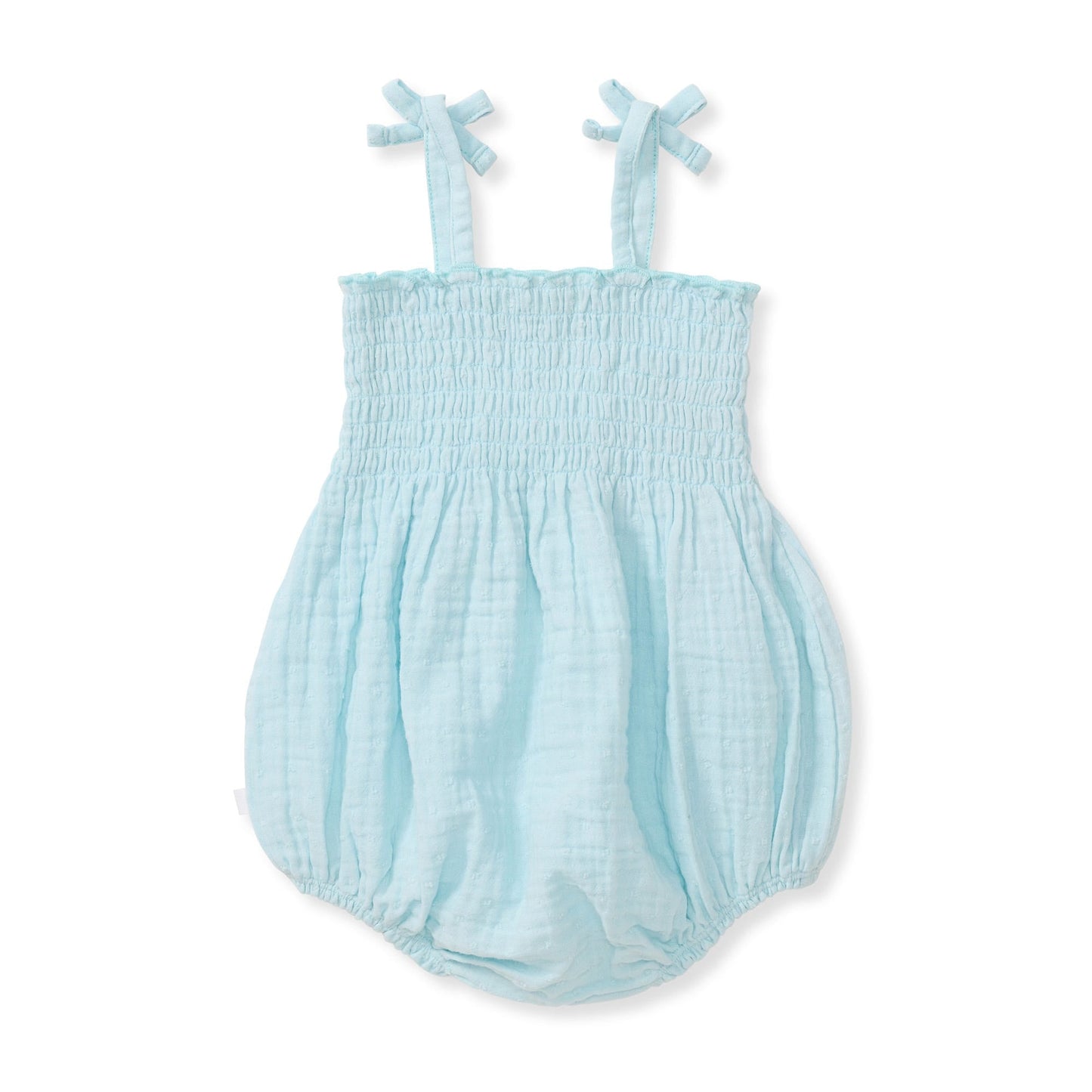 Dotted Muslin Organic Baby Girl Romper
