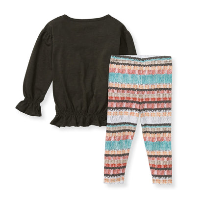 Woven Stripe Organic Cotton Set