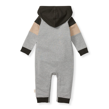 Hooded Color Blocked Jumpsuit