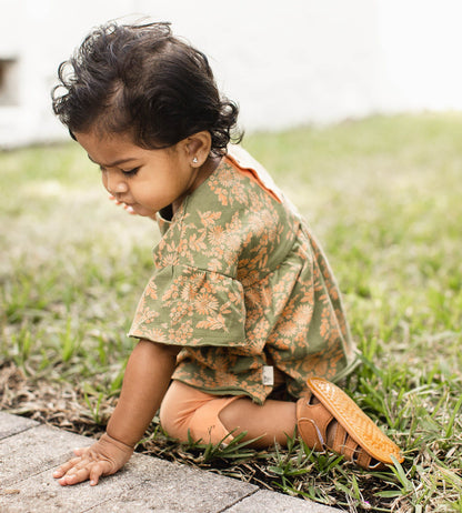 Vibrant Garden Organic Baby Girl Top & Pants Set