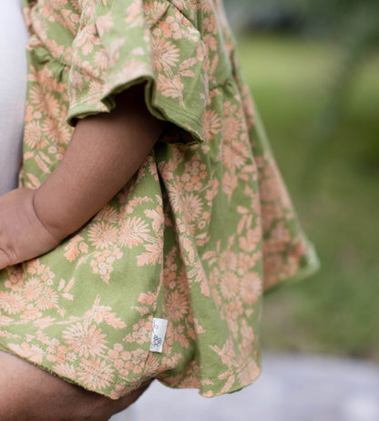 Vibrant Garden Organic Baby Girl Top & Pants Set