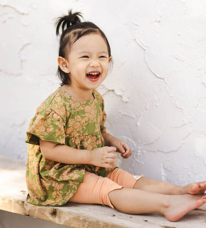 Vibrant Garden Organic Baby Girl Top & Pants Set