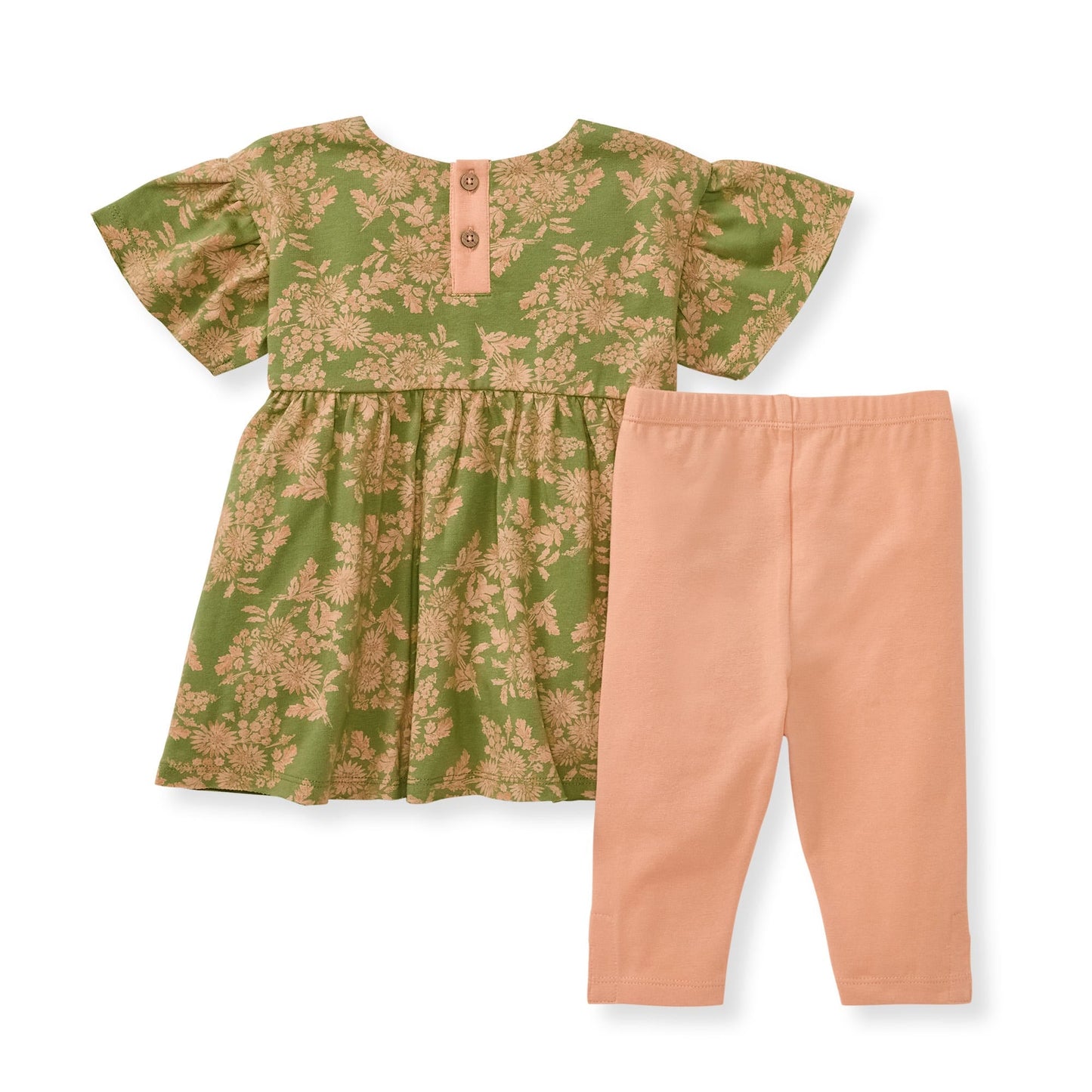 Vibrant Garden Organic Baby Girl Top & Pants Set