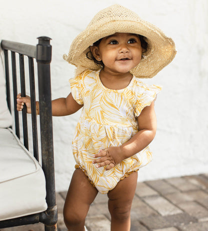 Leafy Jungle Organic Baby Girl Bodysuit
