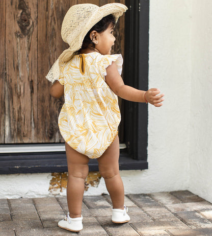 Leafy Jungle Organic Baby Girl Bodysuit