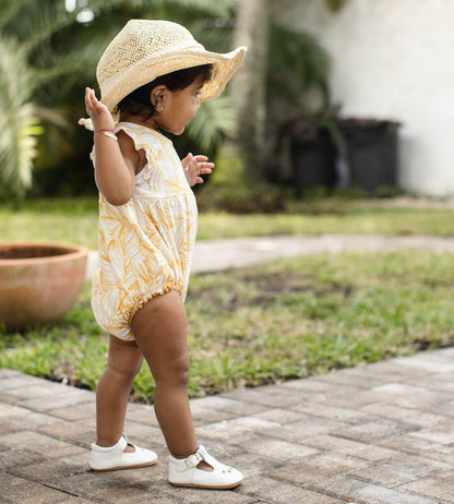 Leafy Jungle Organic Baby Girl Bodysuit