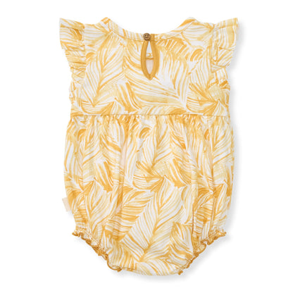 Leafy Jungle Organic Baby Girl Bodysuit