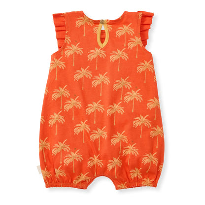 Golden Palms Organic Baby Girl Romper