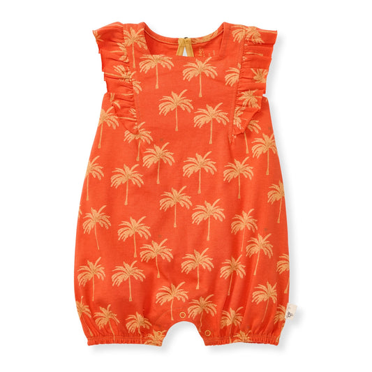 Golden Palms Organic Baby Girl Romper