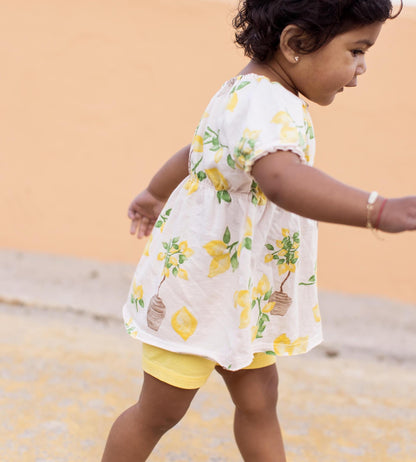 Island Lemons Organic Cotton Girl Top & Shorts Set