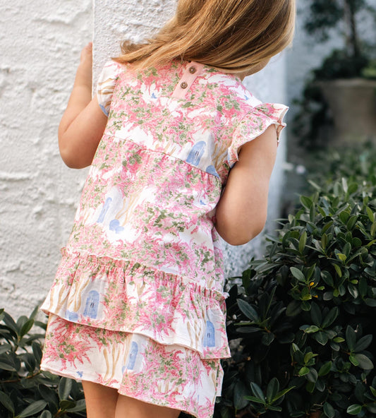 Doors of Santorini Organic Cotton Girl Dress