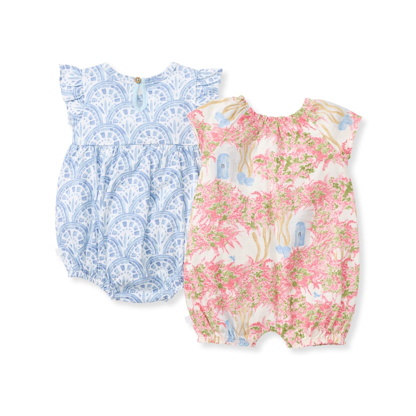 Ocean Gems Baby Girl Romper 2 Pack Set