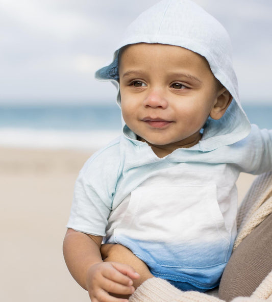 Double Dip Dye Boy Hooded Top & Shorts Set