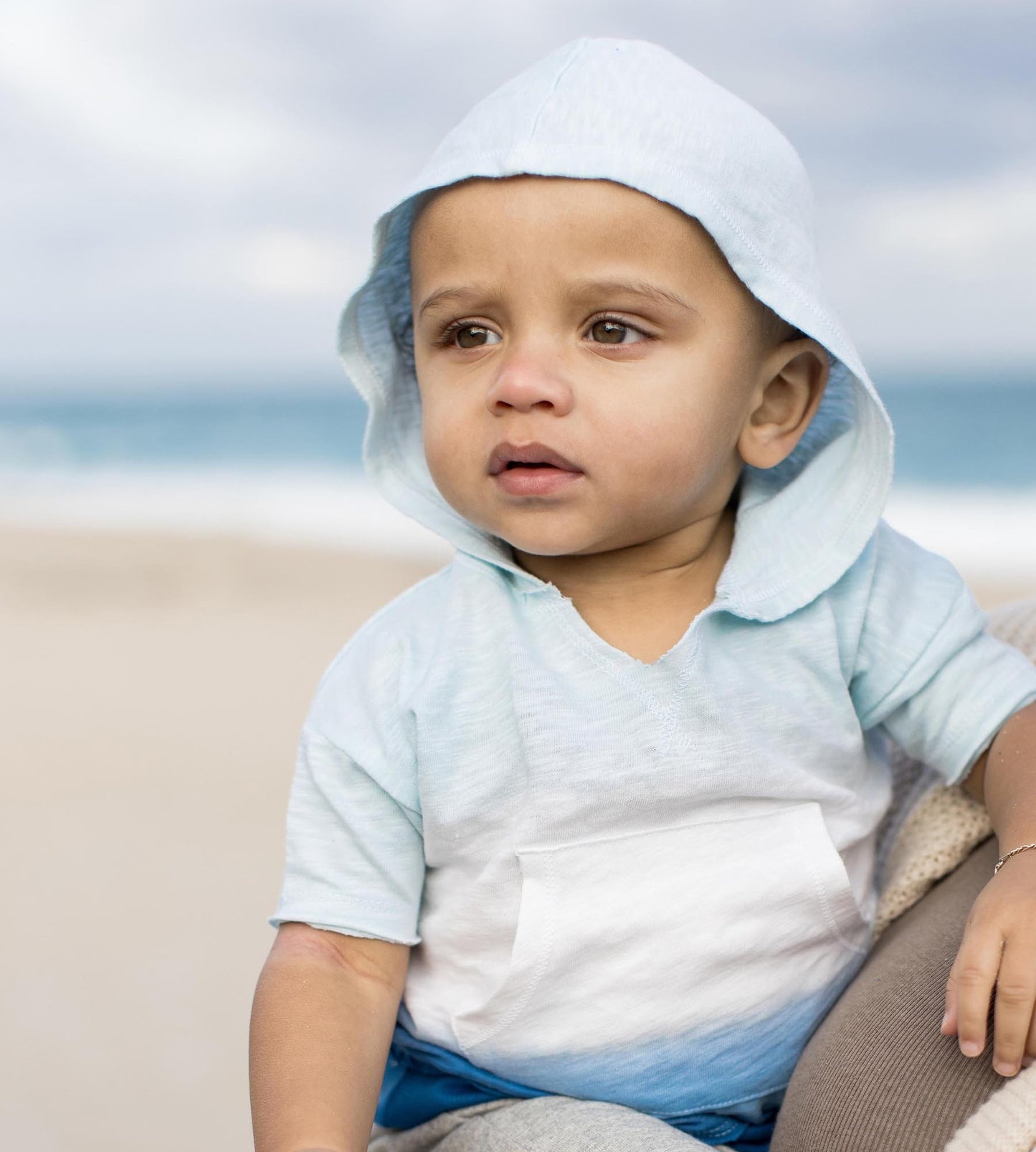 Double Dip Dye Boy Hooded Top & Shorts Set