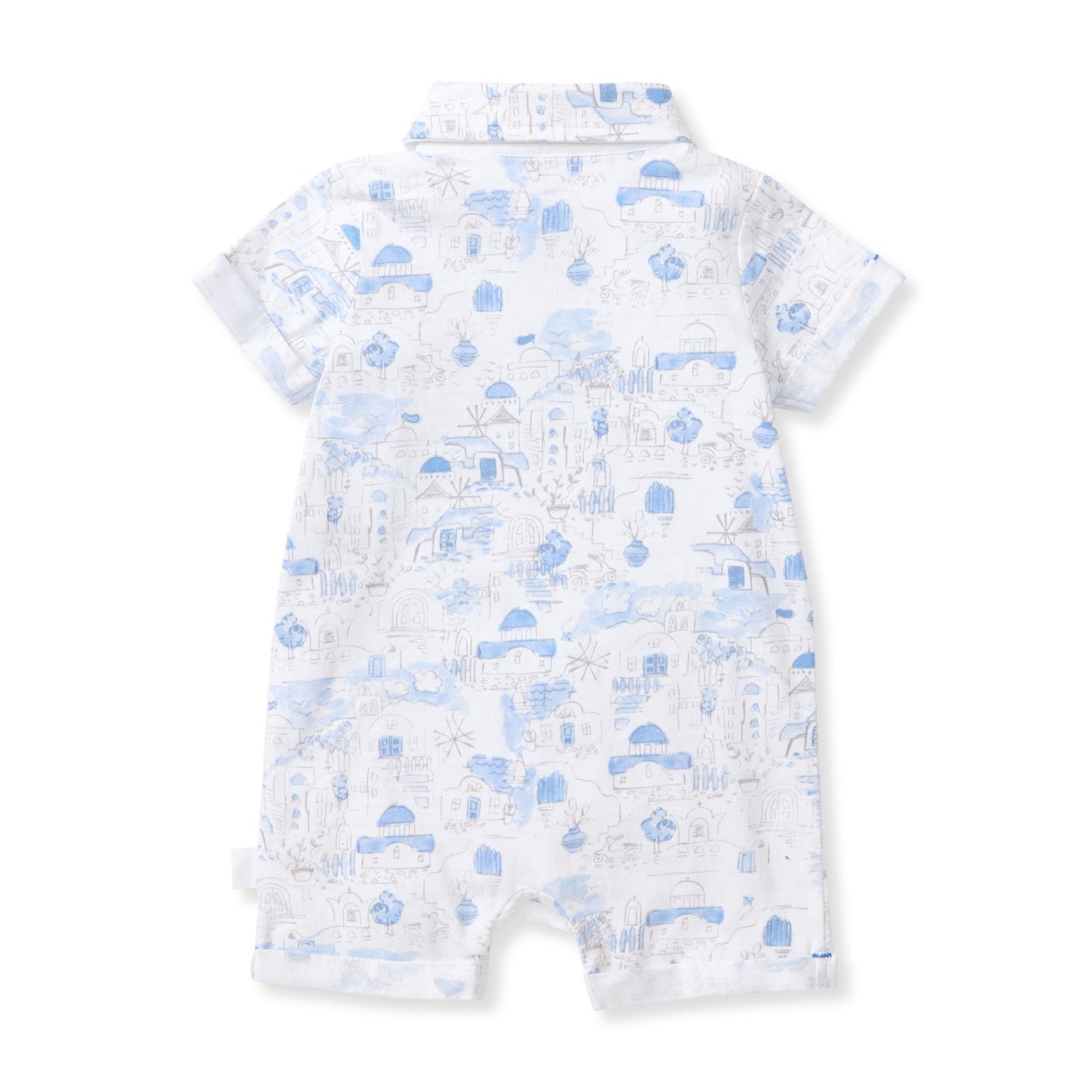 Santorini Organic Baby Boy Romper